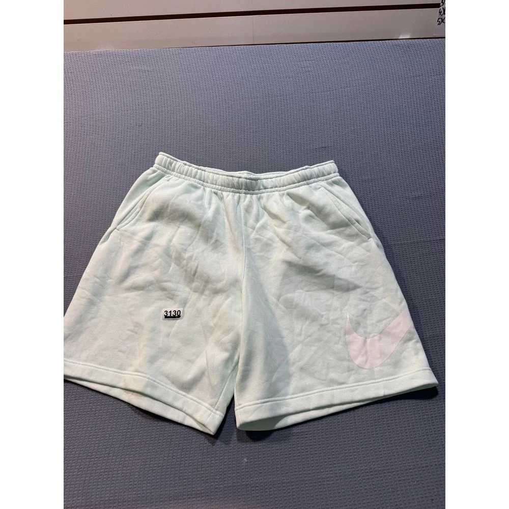 Nike Fleece Swoosh Shorts Mens XXL Mint Green